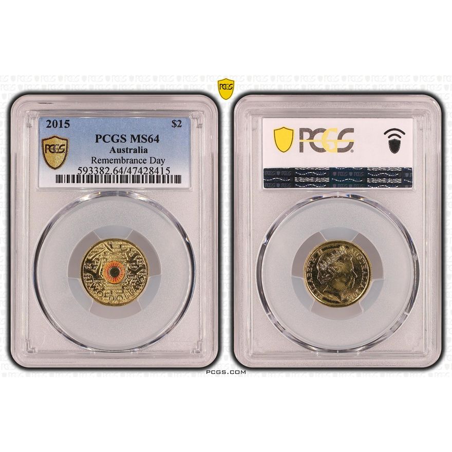 Remembrance Day-In Flanders Fields, Two Dollar, 2015, PCGS MS 64