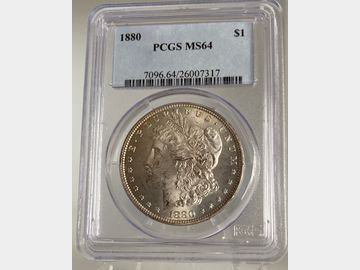 1880 USA 'Philadelphia Mint' Morgan Silver Dollar PCGS MS64