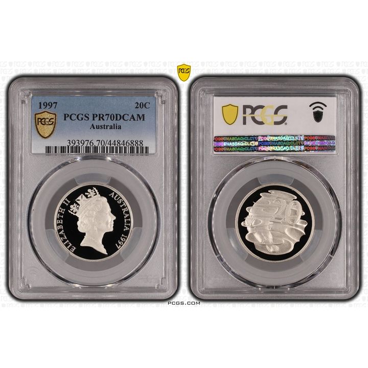 Elizabeth II, Twenty Cent, 1997, PCGS PR 70DCAM