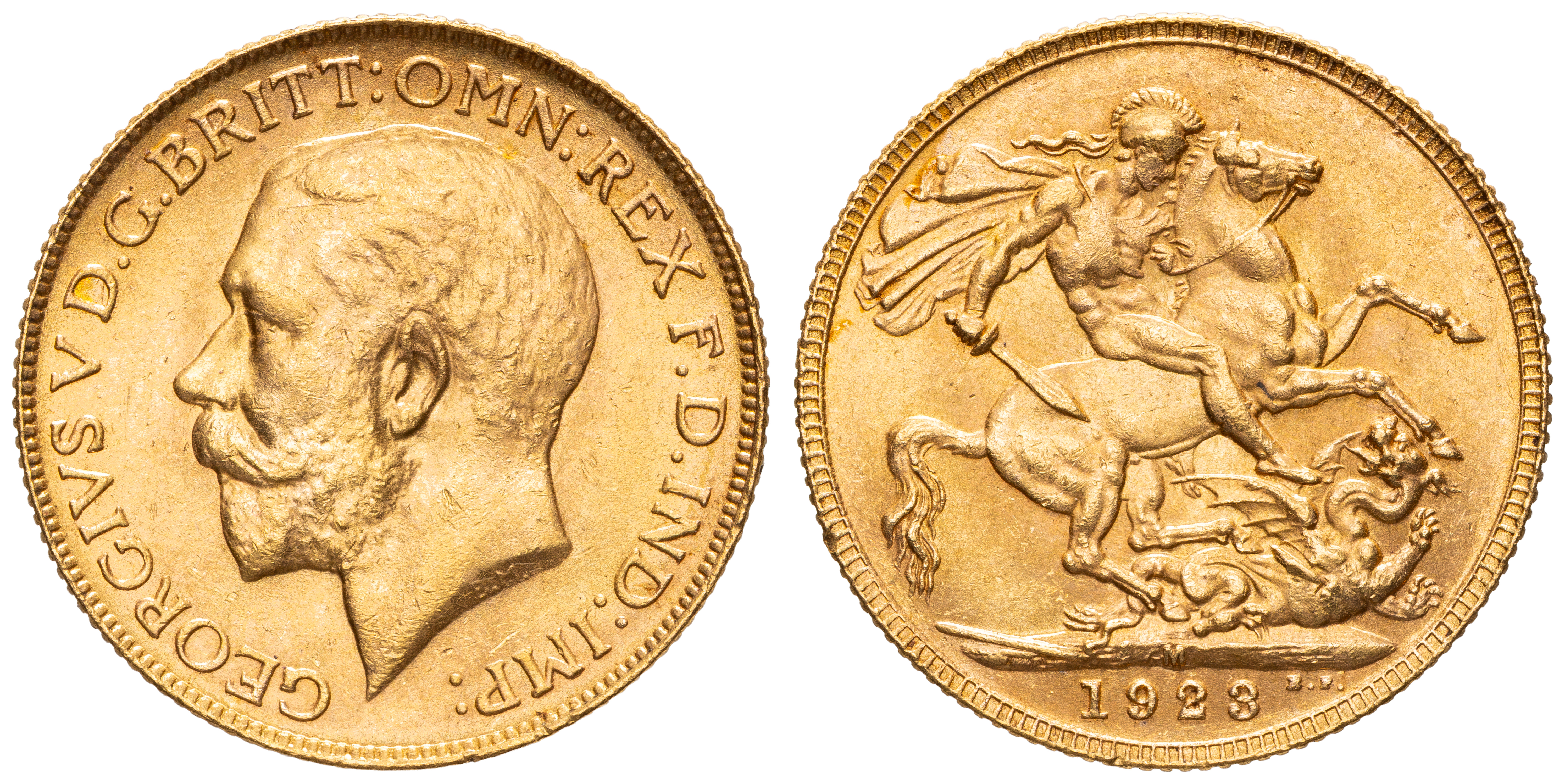 George V, Sovereign, 1923-M, gEF