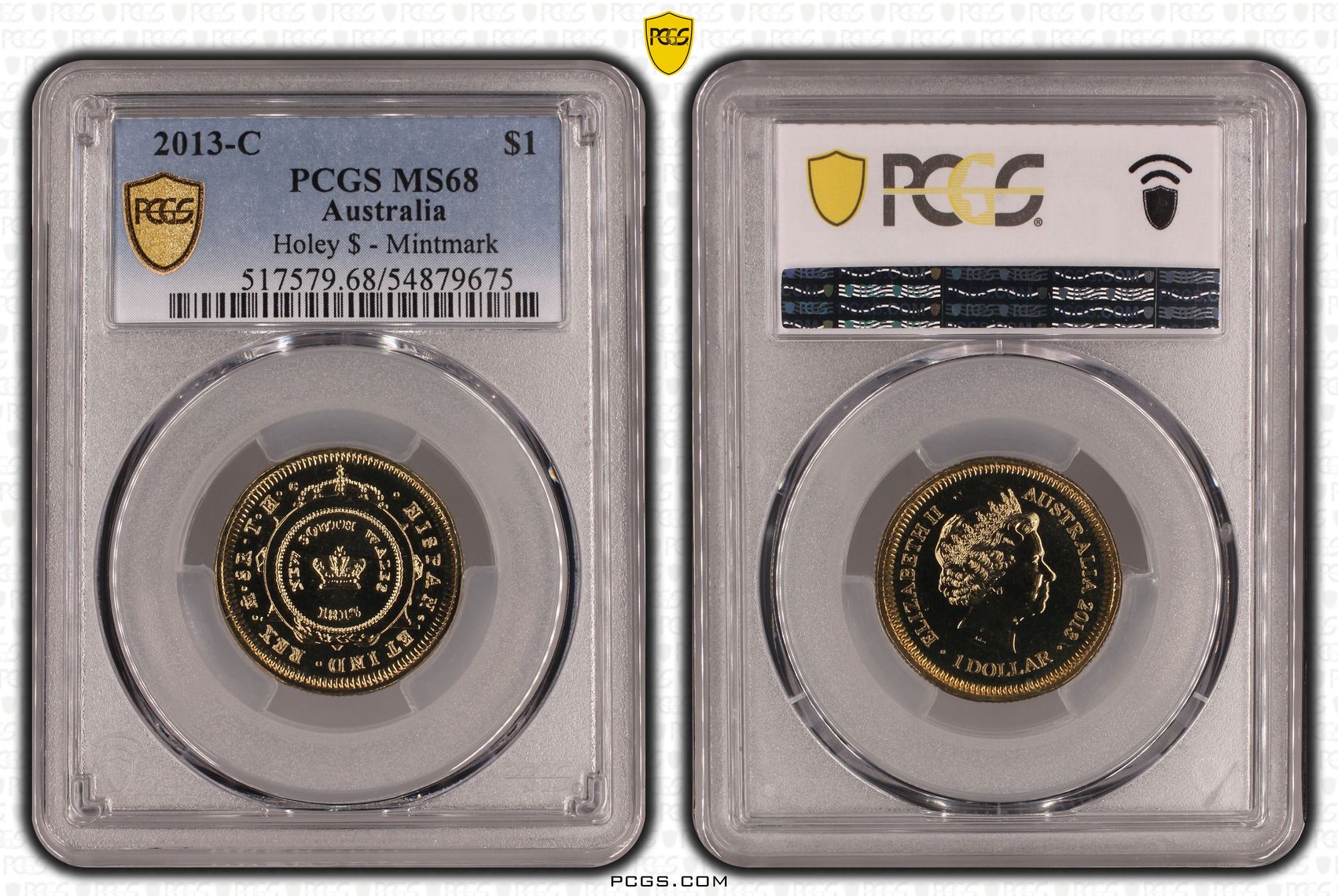 Holey Doll - Mintmark, One Dollar, 2013-C, PCGS MS68