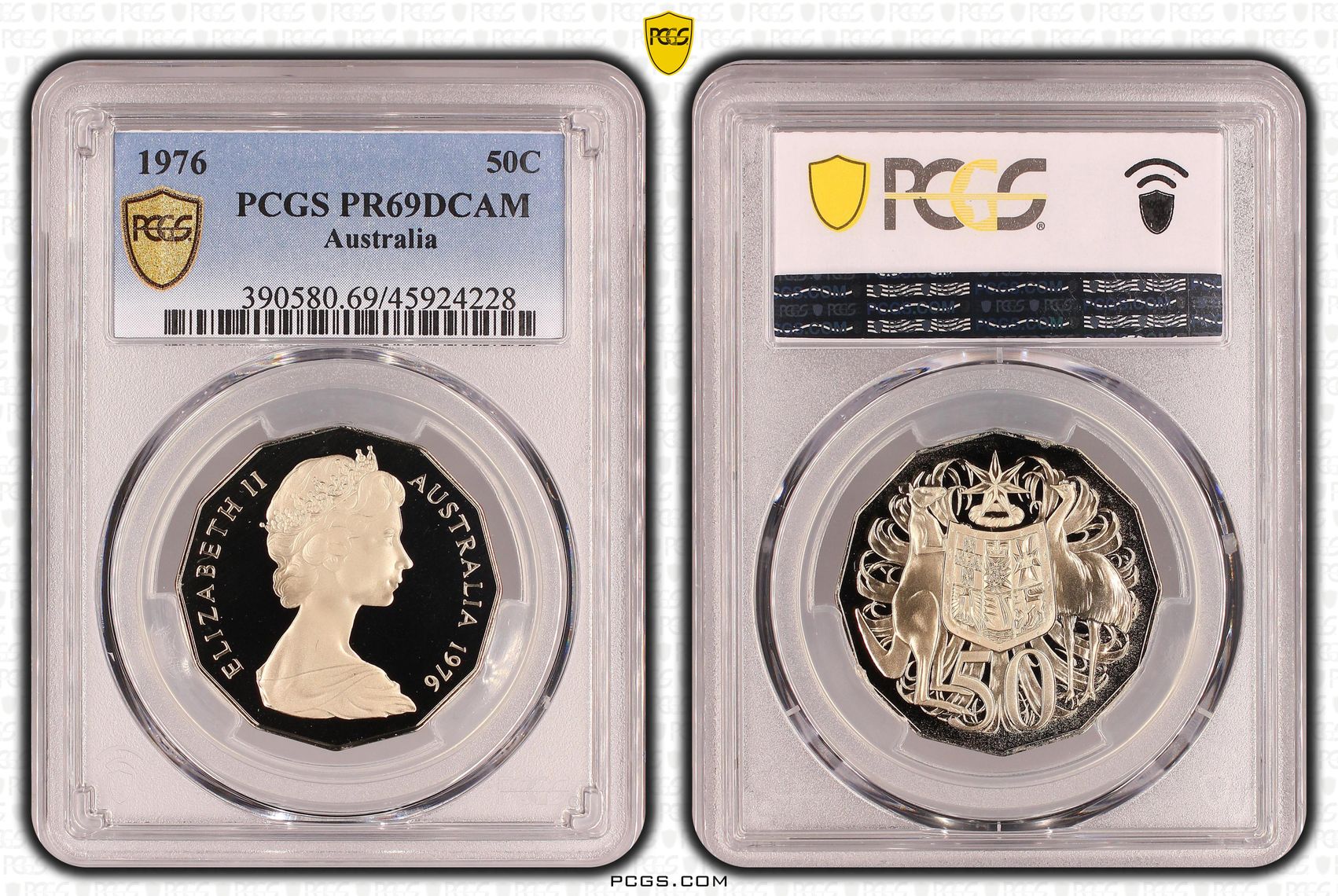 Fifty Cent, 1976, PCGS PR69DCAM