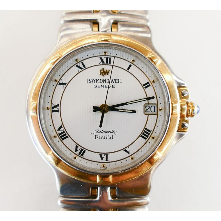Raymond Weil Parsifal Automatic Date Wrist Watch. 37mm Case. 21 jewels, display back.