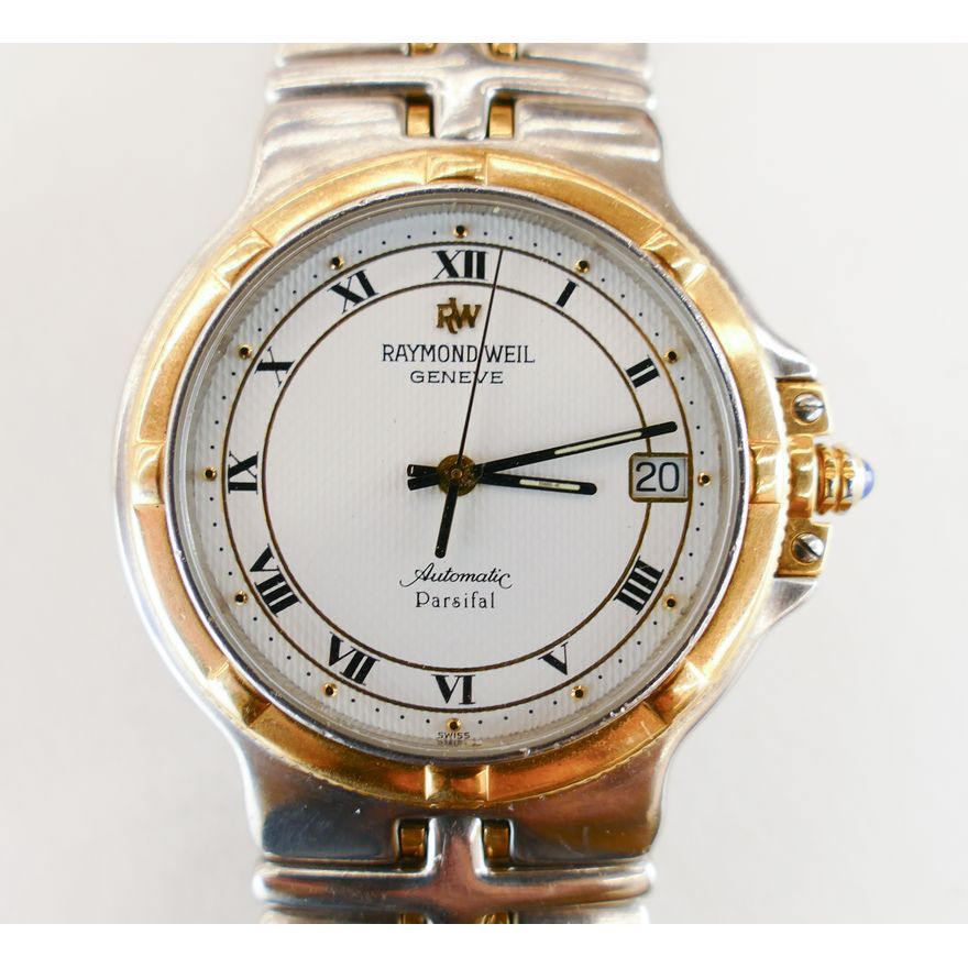 Raymond Weil Parsifal Automatic Date Wrist Watch. 37mm Case. 21 jewels, display back.