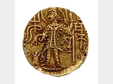 India Kushan Empire Vasudeva II AV Gold Dinar