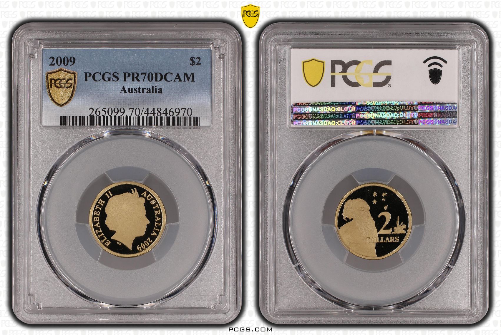 2009 Australia Two Dollar, $2 PCGS - PR70DCAM POP 5/0 -970