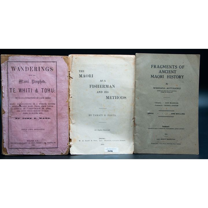 John P. Ward [3 Pamphlets] 'Wanderings with the Māori Prophets, Te Whiti & Tohu'
