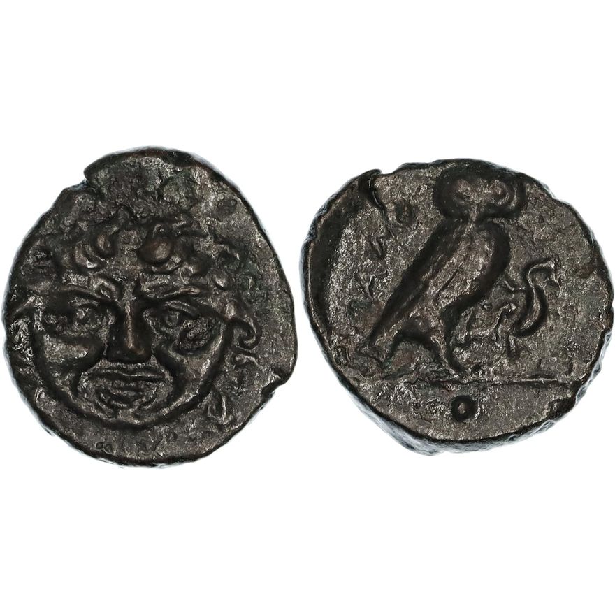Sicily, Kamarina, Æ Uncia, 425-405 BC,  VF