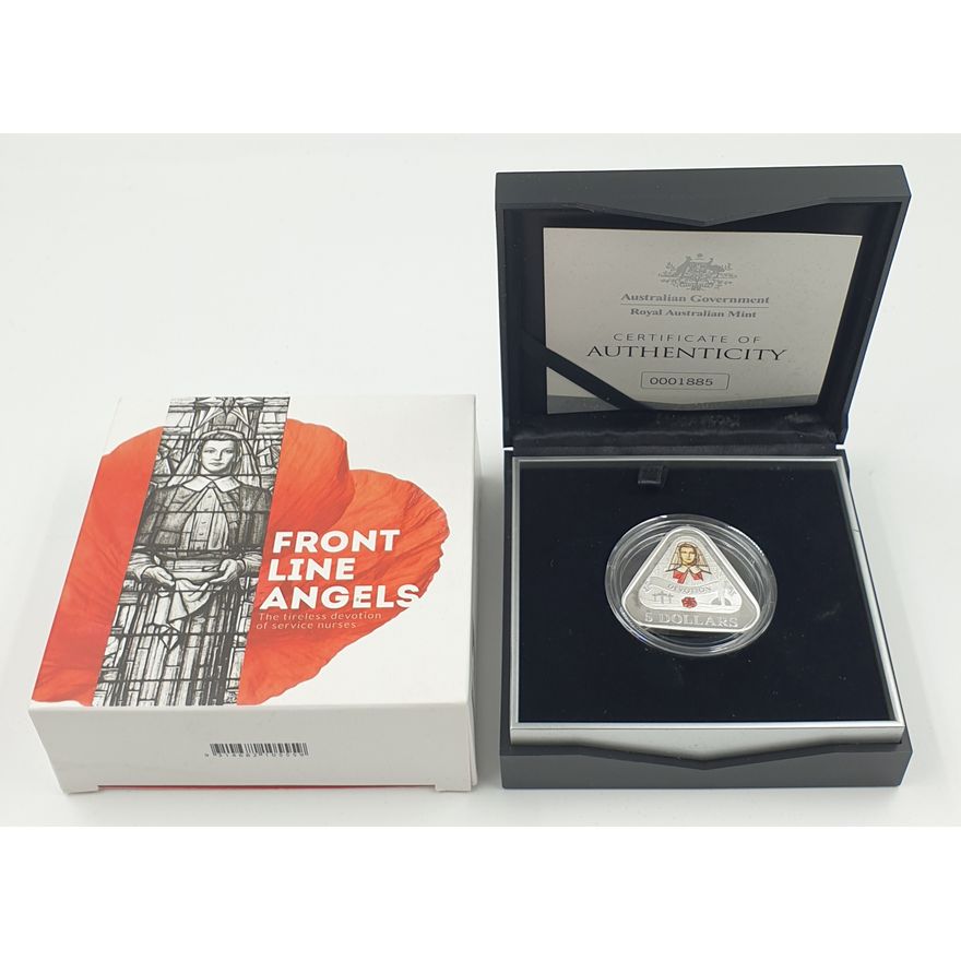 Front Line Angels Silver Triangular Proof Coin