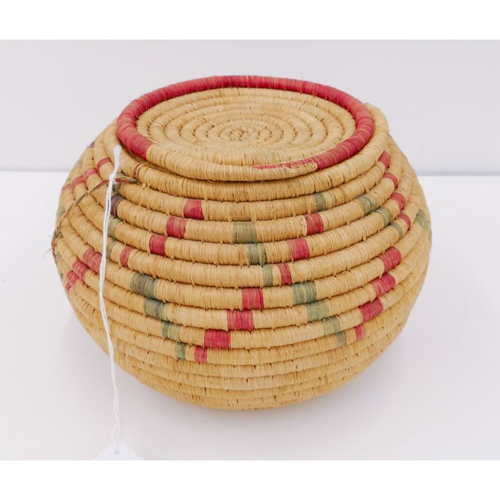 Alaskan Covered Indian Basket- 6x8''