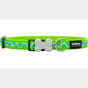 Red Dingo Design Lead Stars Turquoise on Lime Green Lime Green XS |