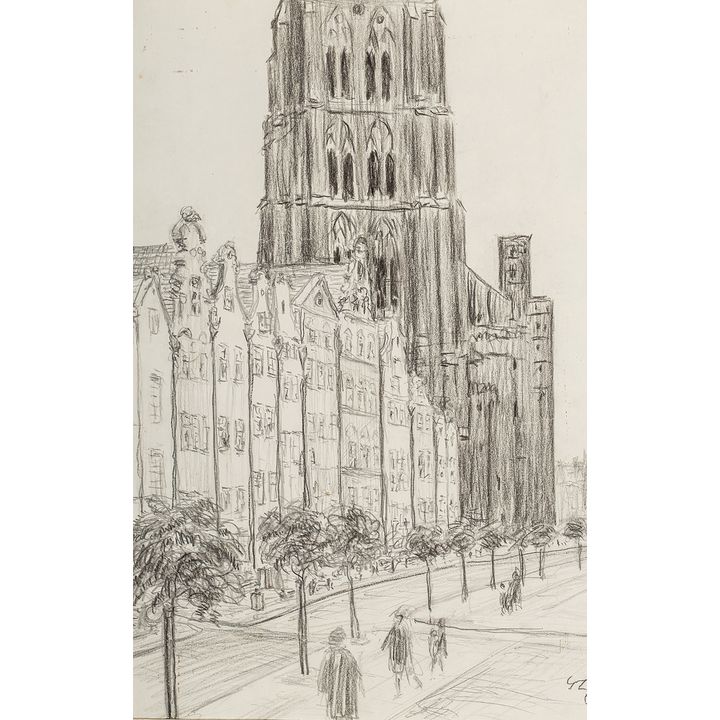 Stefan Szmaj | Kościół Mariacki w Gdańsku, 1962 r.