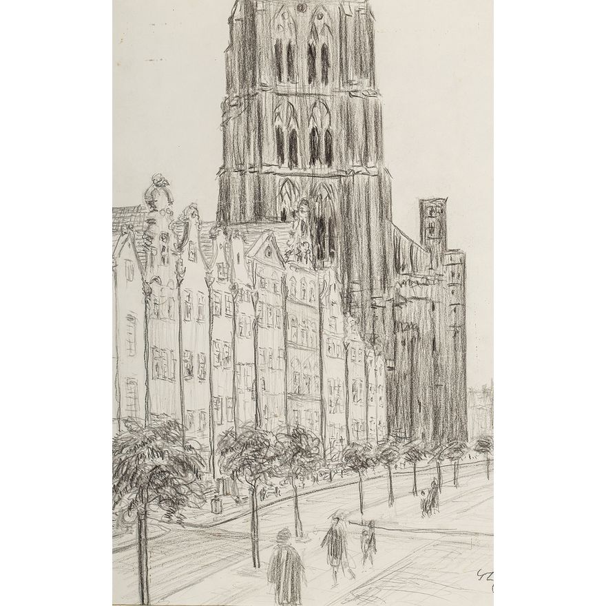 Stefan Szmaj | Kościół Mariacki w Gdańsku, 1962 r.