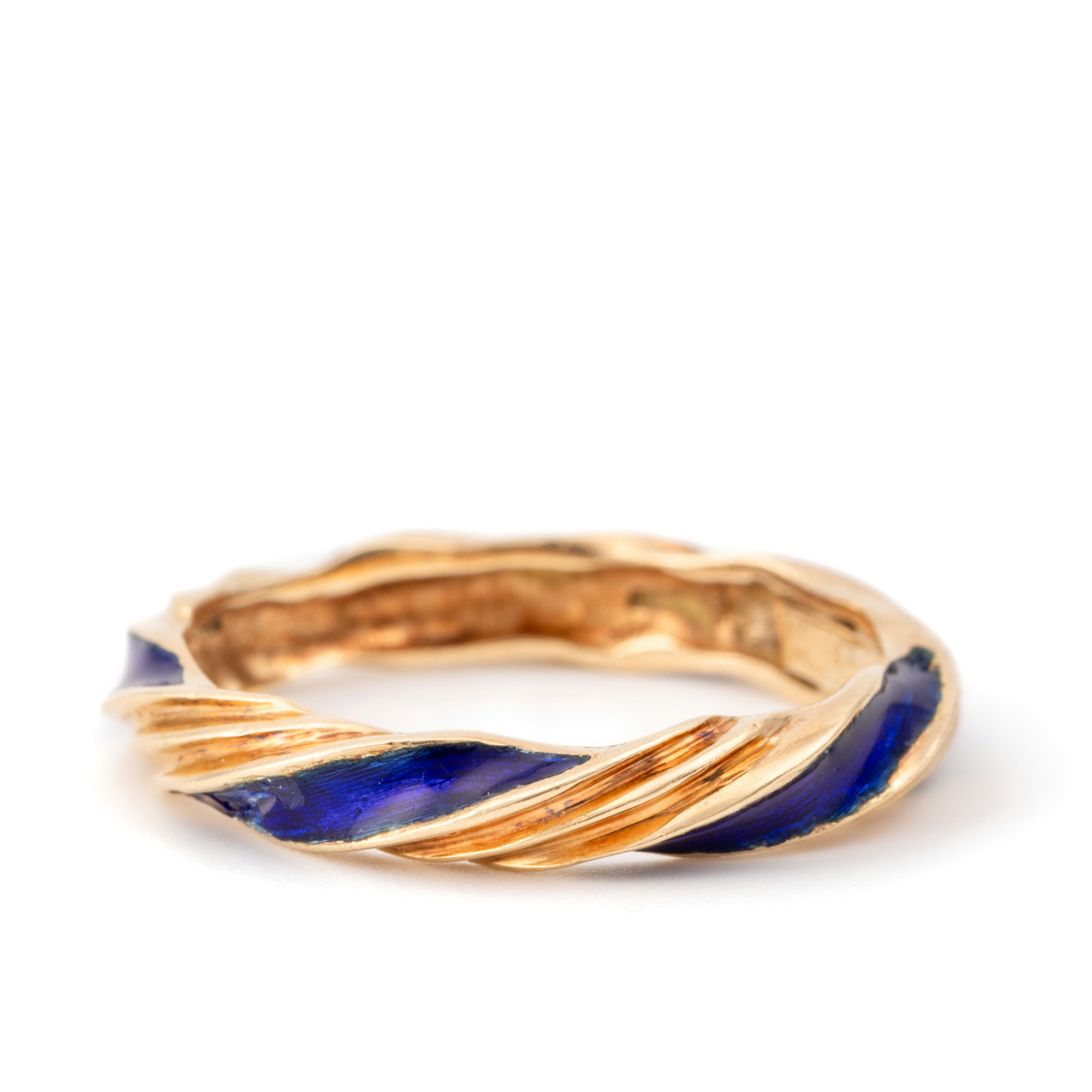 Enamel Ring 14ct Gold,