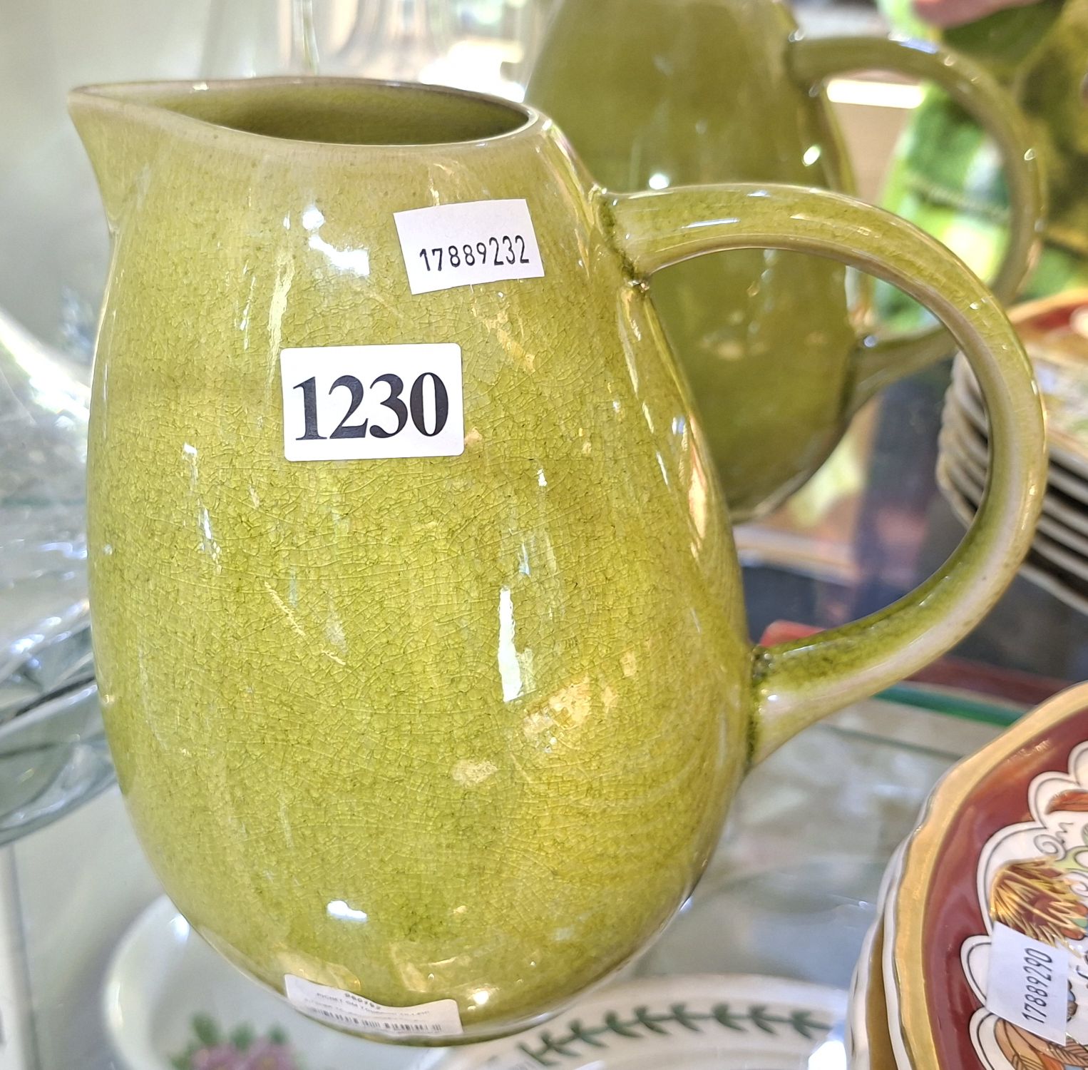 1230 · FRENCH HAND MADE MILK JUG