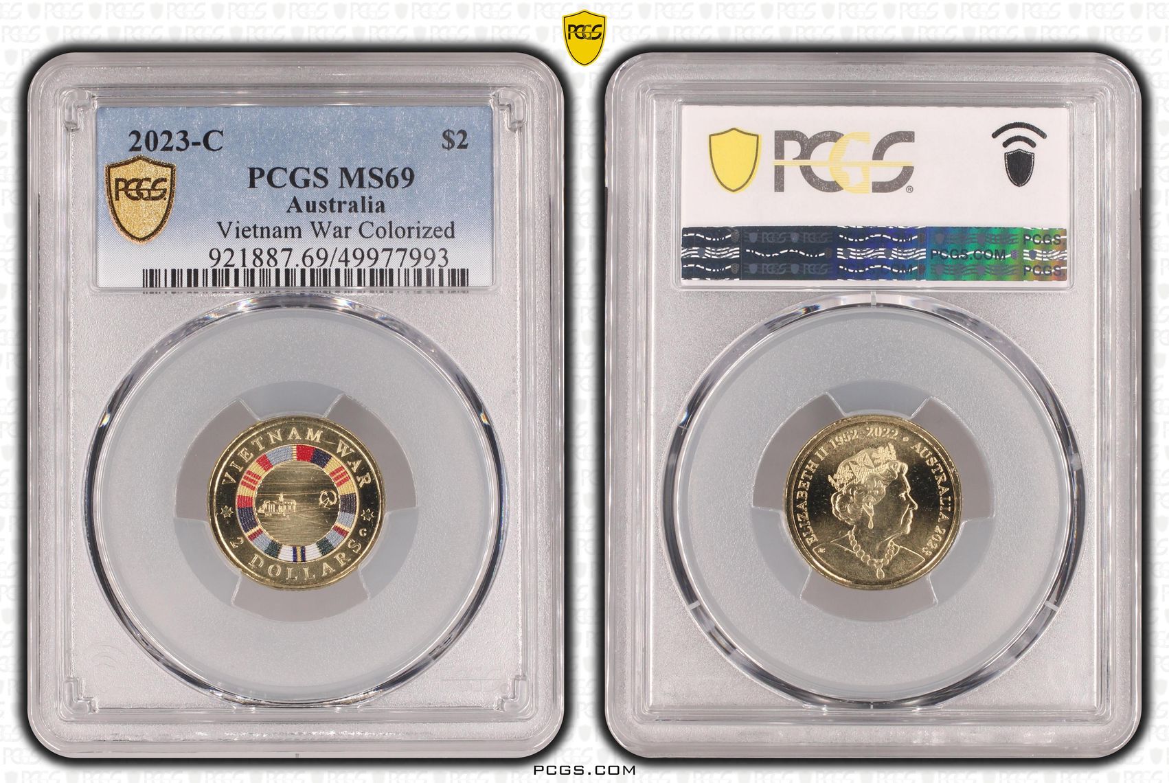 Vietnam War Colorized , Two Dollar, 2023-C, PCGS MS69