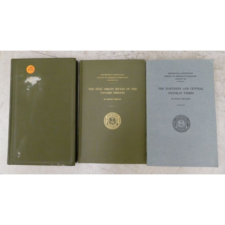 3pc Antique Indian Ethnology Books