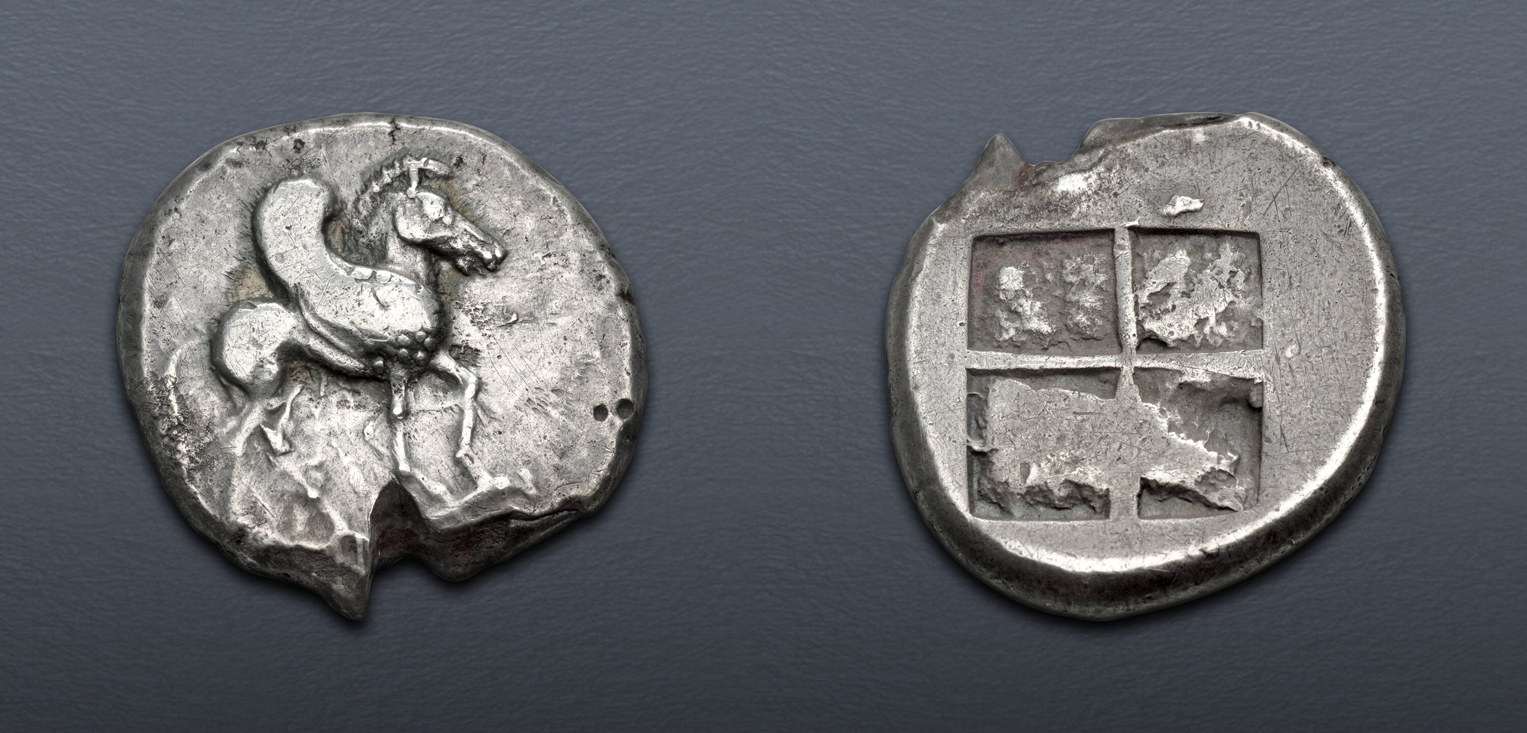 MACEDON, Argilos. Circa 495-478/7 BC. AR Stater (25mm, 13.12 g). VF ...