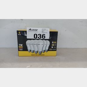 ELECSTOR 7W E27 RECHARGEABLE DIMMABLE GLOBE 1200MAH - A60 WARM WHITE 6 PK - 4 HOURS BACKUP LIGHT FOR LOAD SHEDDING BUILT-IN
