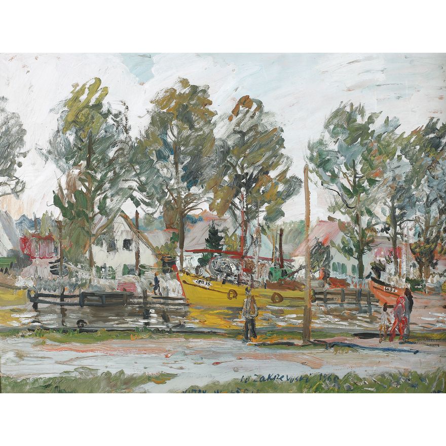 Włodzimierz Zakrzewski | Kutry w Łebie, 1960 r.