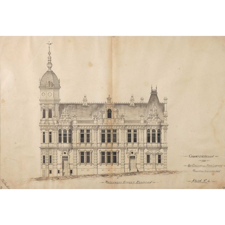 GRAINGER, JOHN & CHARLES A. D'EBRO - Architects Drawing
