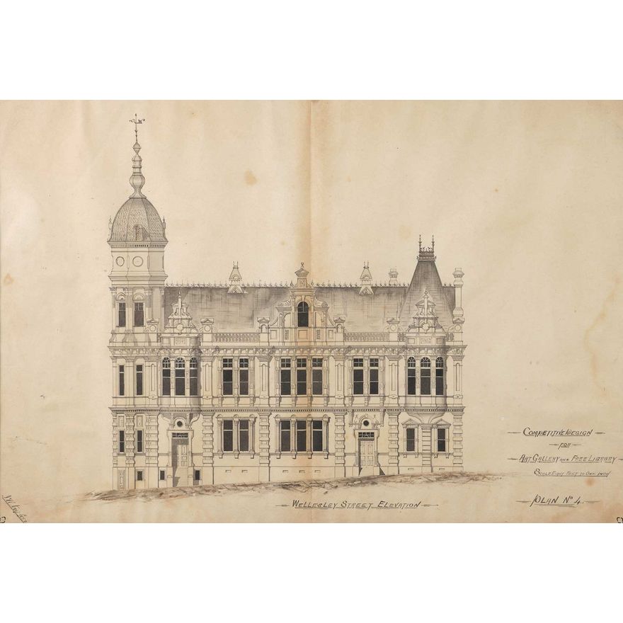 GRAINGER, JOHN & CHARLES A. D'EBRO - Architects Drawing