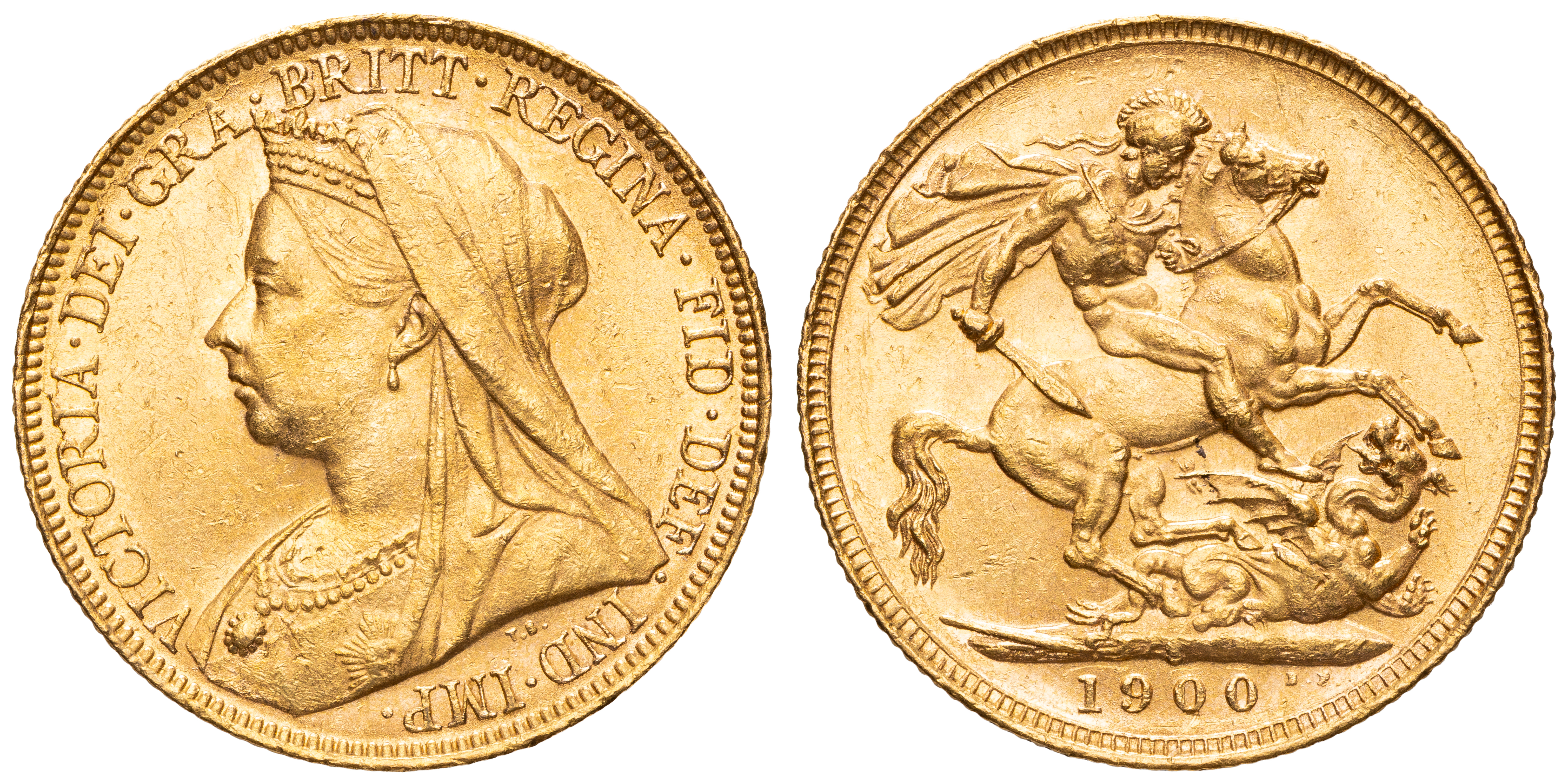 Victoria, Sovereign, 1900-S, EF