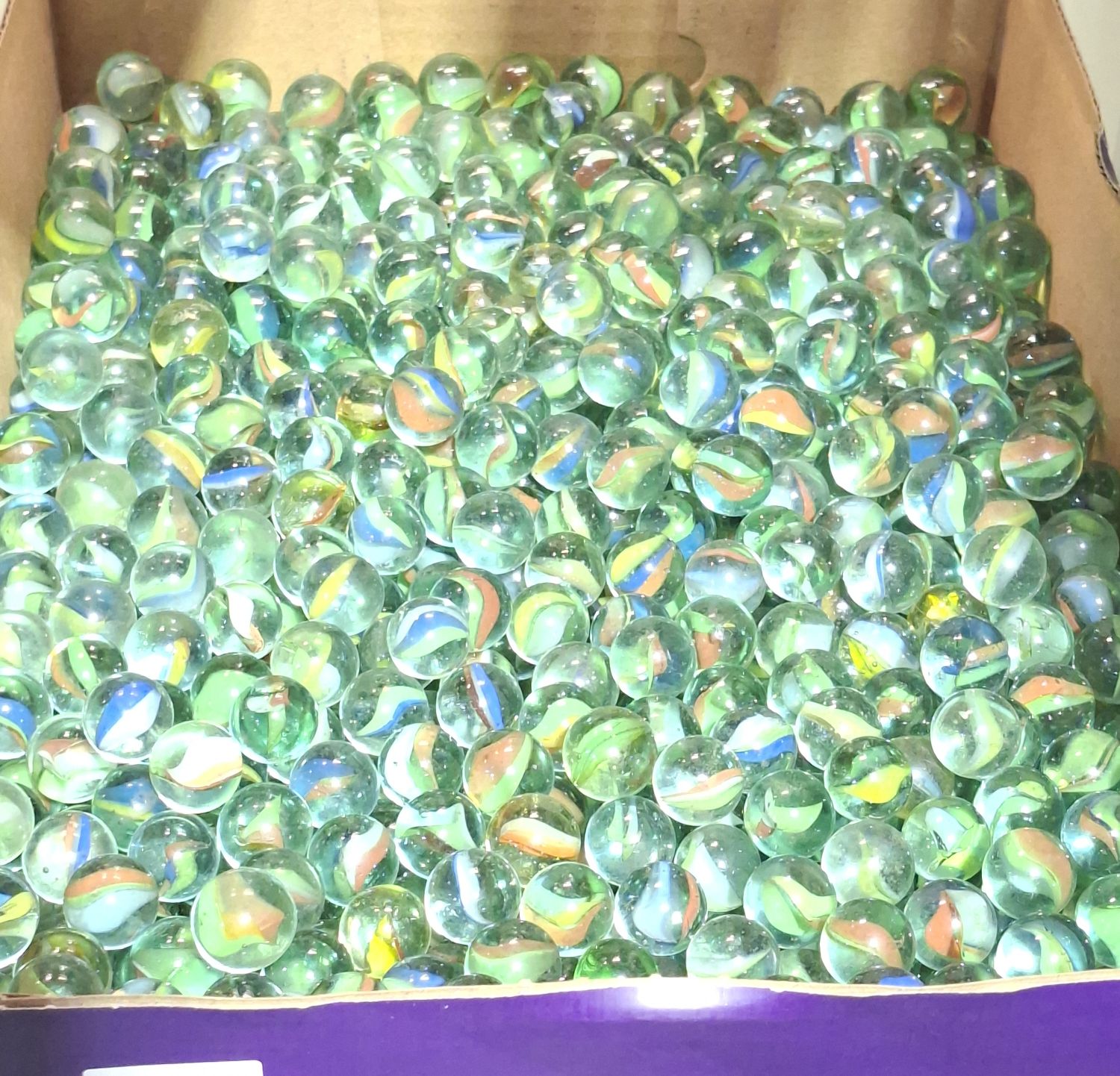 Large Collection Cats Eye Marbles