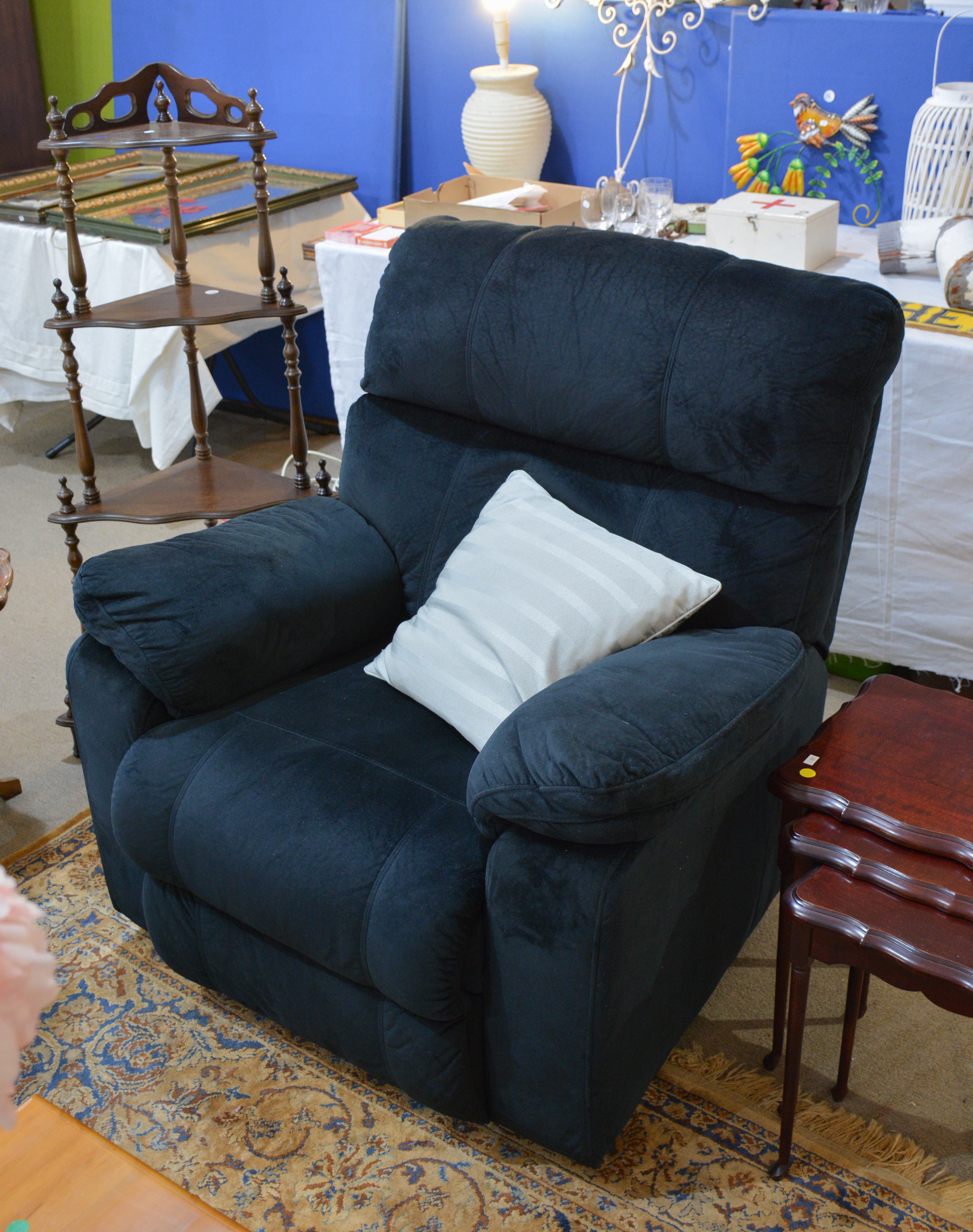 Quality Black Reclining Armchair — NZ auction result