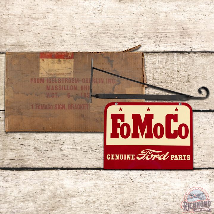 Amazing NOS FOMOCO Genuine Ford Parts DS Tin Sign w/ Original Box