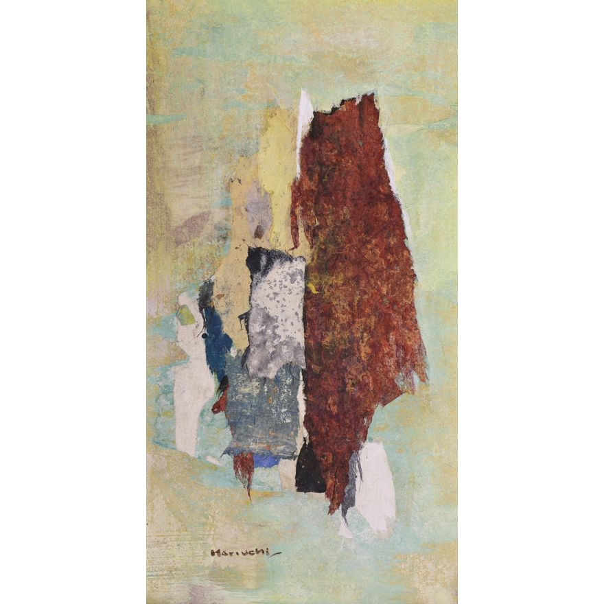 Paul Horiuchi ''Autumn'' Casein Collage