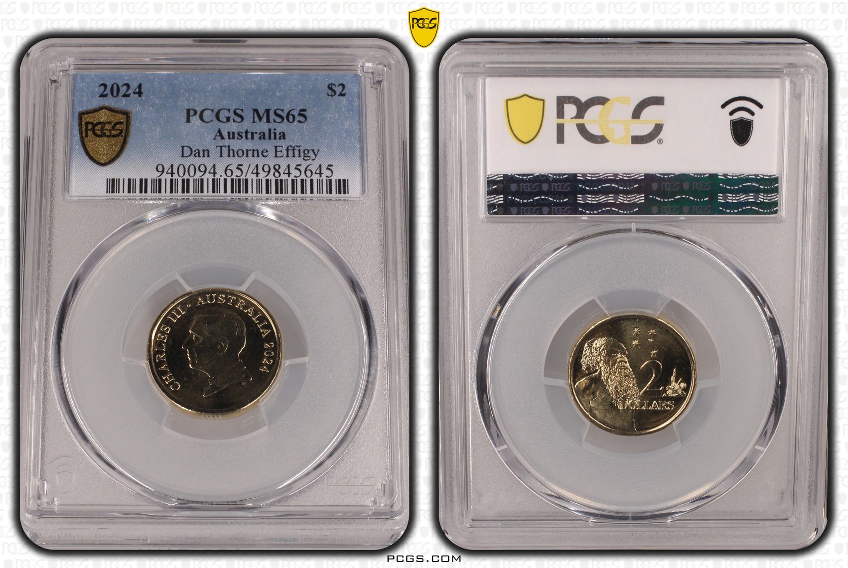 Dan Thorne Effigy , Two Dollar, 2024, PCGS MS65