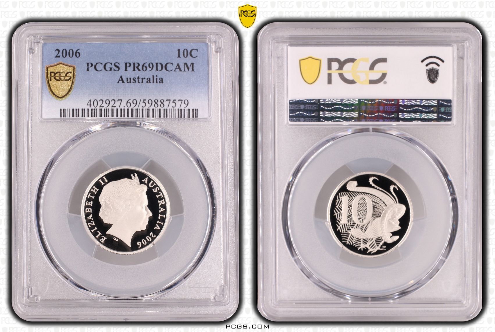 Ten Cent, 2006, Pcgs Pr69dcam