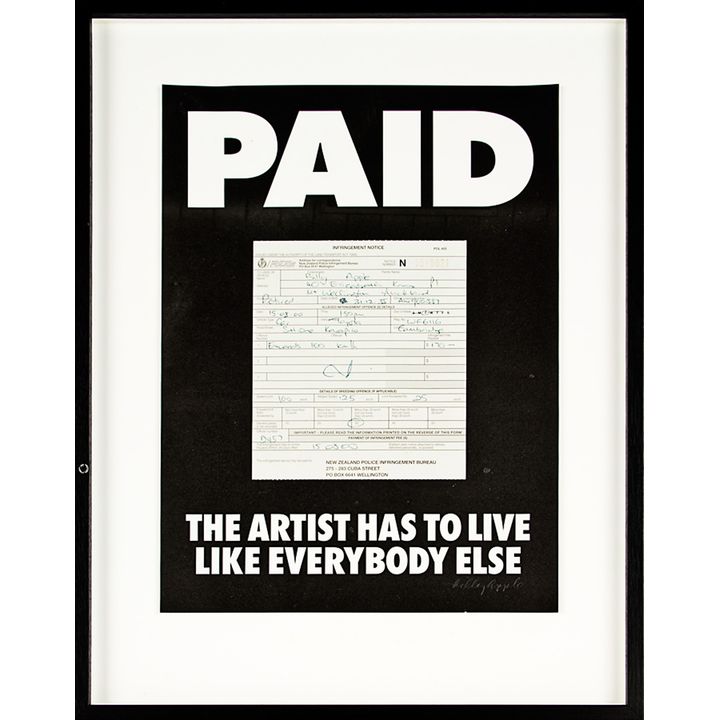 Billy Apple 'PAID'
