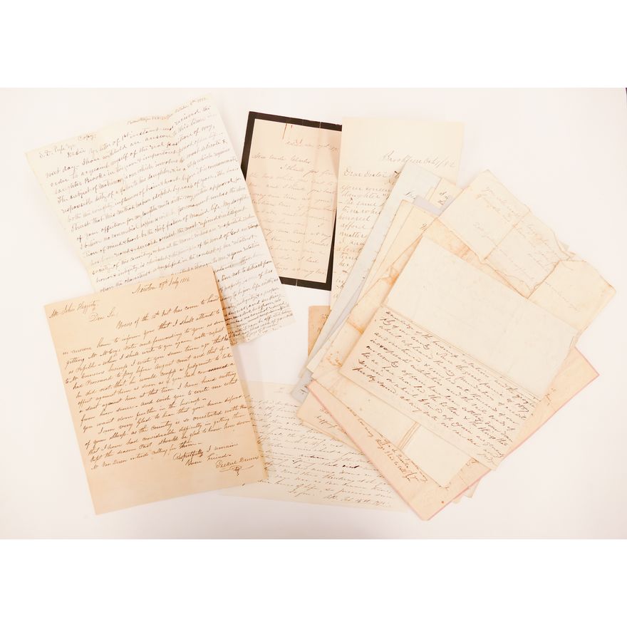 Grouping 19th Century Personal Letters. 1816-1898