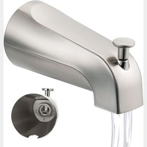 DREYOO UNIVERSAL BATHROOM TUB SPOUT COMPATIBLE WITH WESTBRASS E531D-1F-62, FITS 4 INCH REACH WALL FRONT MOUNT TUB SPOUT WITH SHOWE
