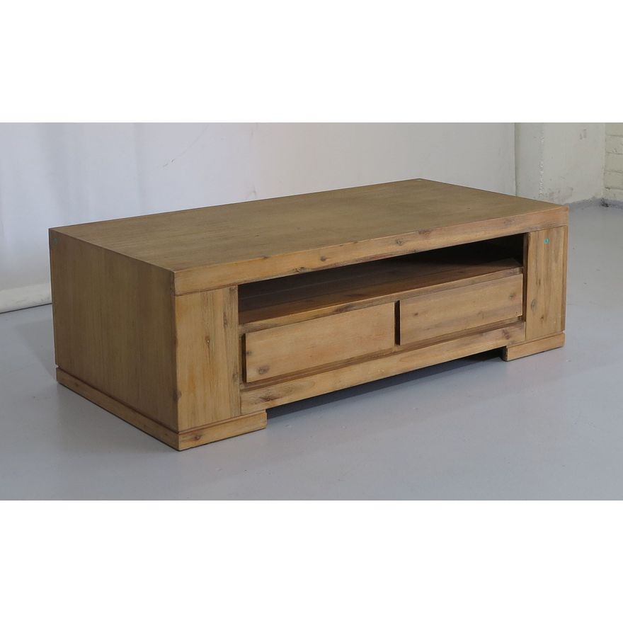 DOUBLE-SIDED FOUR-DRAWER COFFEE TABLE