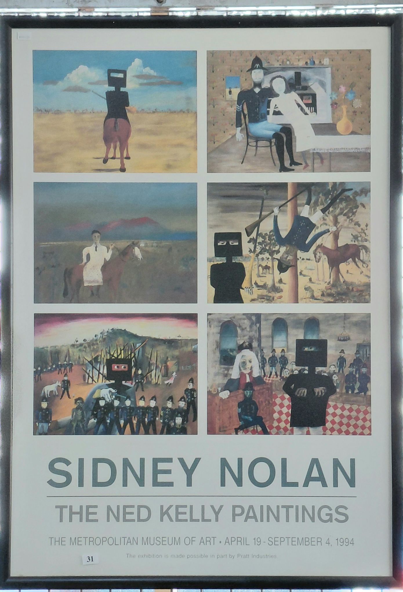 31 · SIDNEY NOLAN EXHIBITION POSTER