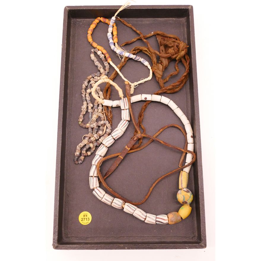 Tray Antique African Trade Beads