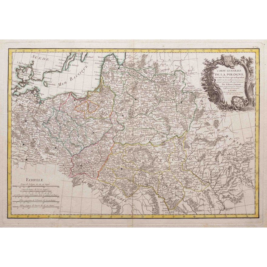 Giovanni Antonio Rizzi-Zannoni | Carte generale de la Pologne