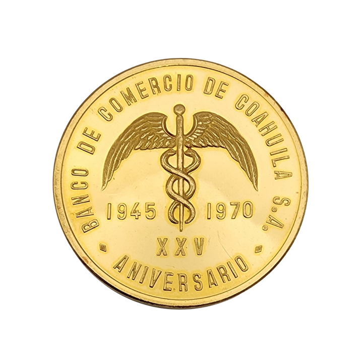 Medalla de Aniversario Banco Comercio de Coahuila