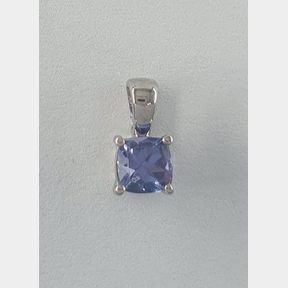 9CTWHITE GOLD PENDANT WITH 0.150CT TANZANITE - 51929/3423