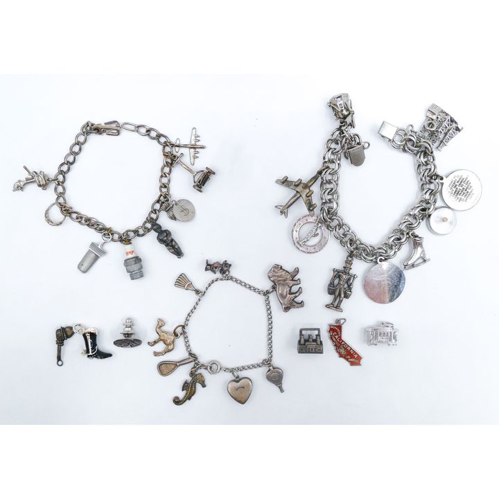Box Sterling Charm Bracelets & Charms - 85 Grams TW