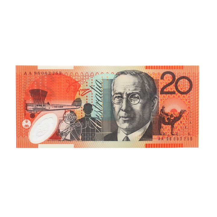First Prefix - MacFarlane/Evans, Twenty Dollar, 1996 Uncirculated