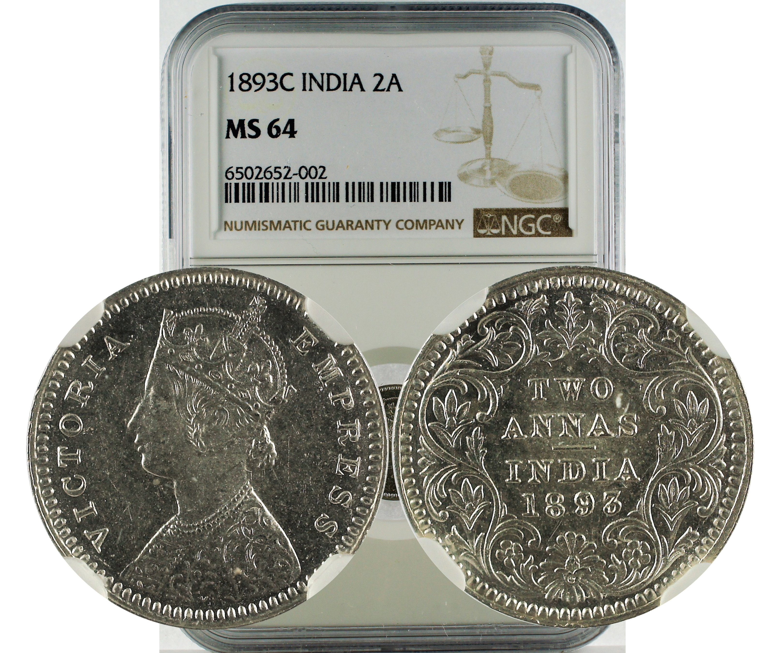1893C INDIA 2A MS 64