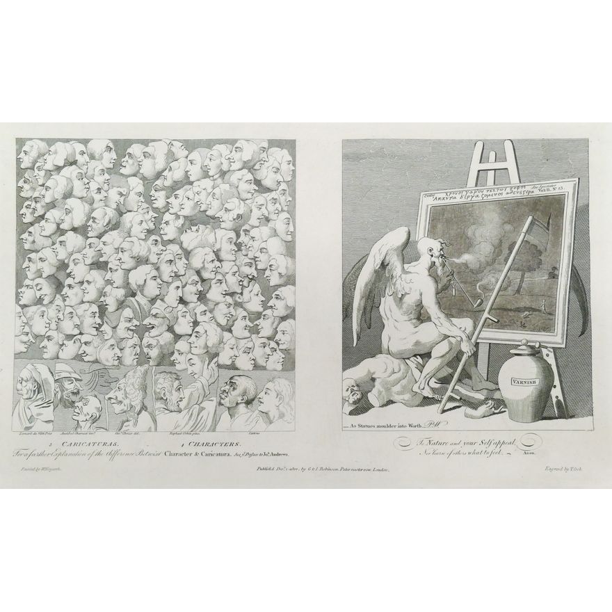 20pc Etchings Thomas Cook 'Hogarth Restored. The Whole Works of the Celebrated Willam Hogarth', London 1812- 17x23.5'' sheets