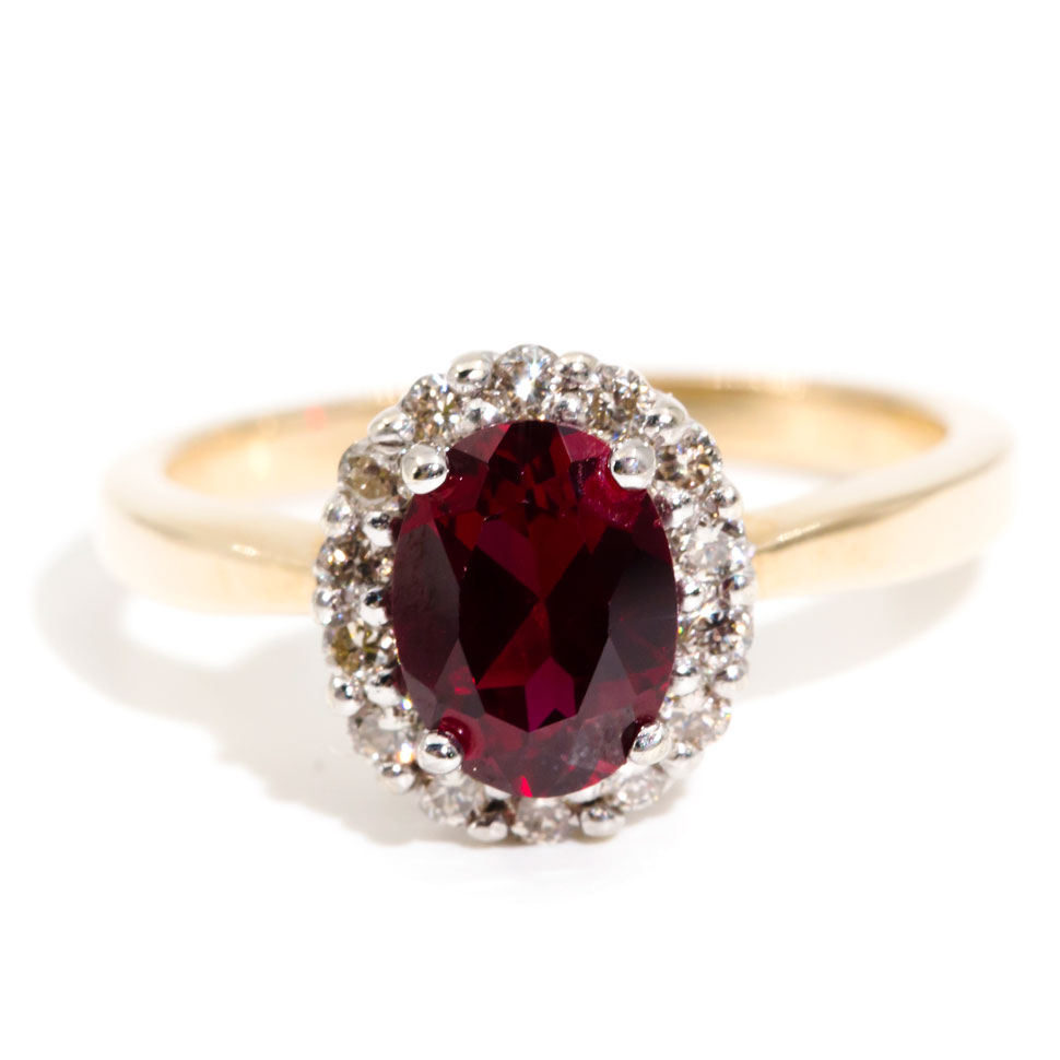 266 · Diamond & Ruby Ring,