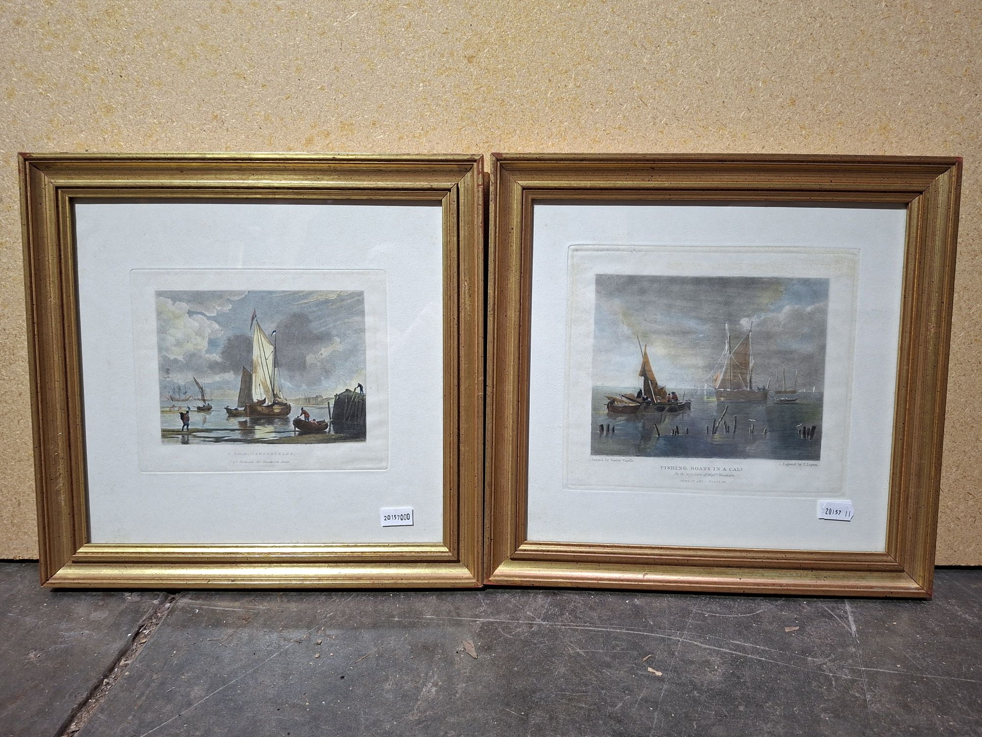 Pair Of Coloured Engravings