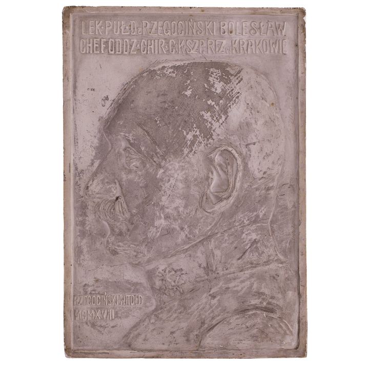 Witold Rzegociński | Plakieta z popiersiem płk. Bolesława Rzegocińskiego, 1918 r.