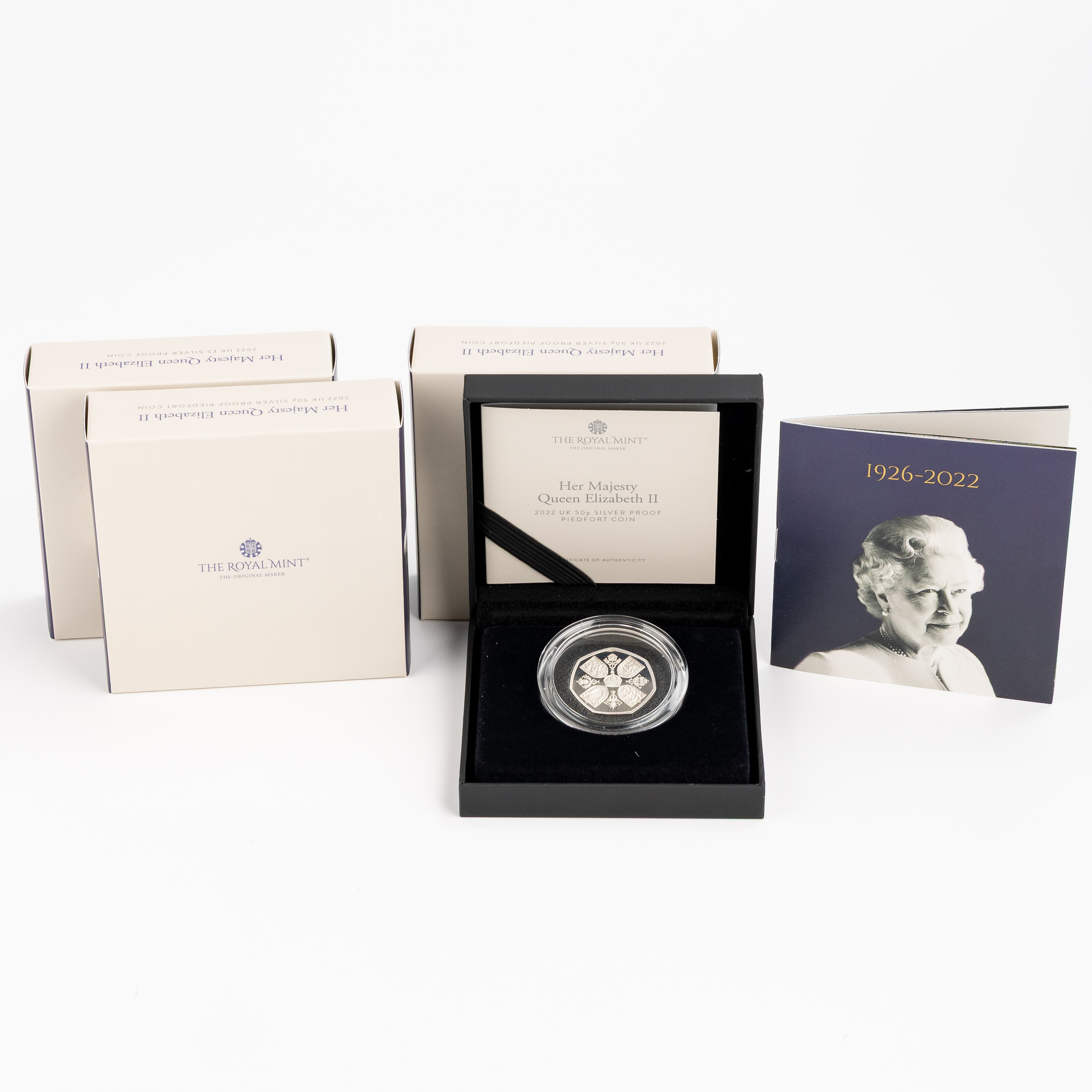 Great Britain, Elizabeth II, A Lifetime of Heart & Devotion, Fifty Pence - Five Pounds, 2022, FDC